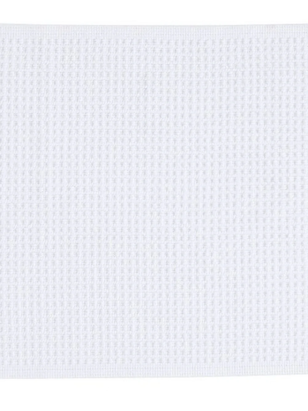 Pottery Barn White Waffle-Textured Bath Mat